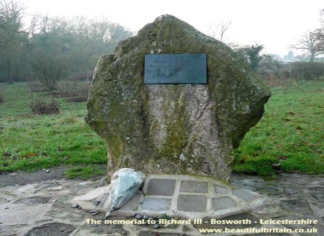 Memorial to Richard III at Bosworth field